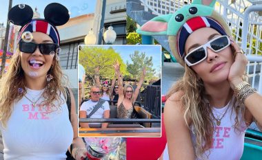 Rita Ora duket mahnitëse dhe atraktive në shoqëri të miqve gjatë vizitës në Disneyland