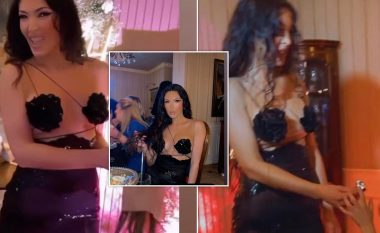 Nora Istrefi tërheq vëmendje me veshjen e ekzagjeruar në festën e ditëlindjes së 36-të