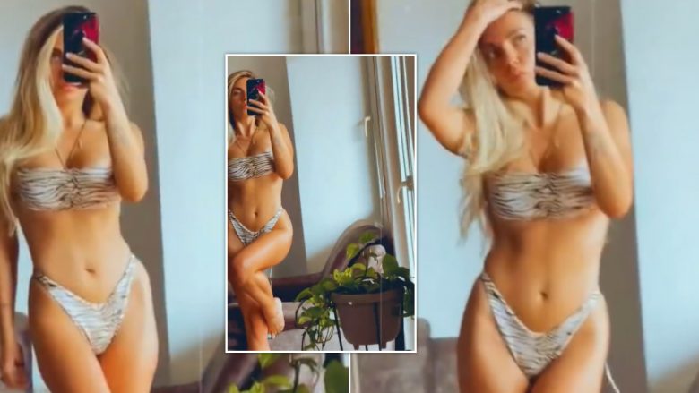 Publikon një video me bikini të bërë në vitin 2021, Beatrix Ramosaj thotë se dëshiron të motivohet për t’iu rikthyer ushtrimeve në palestër