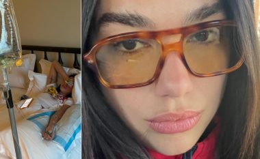 Realizon 11 shfaqje në kuadër të turneut “Future Nostalgia” – Dua Lipa publikon fotografi duke marrë trajtim mjekësor