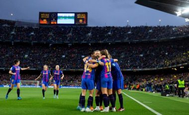 Plot 91.553 spektatorë në “Camp Nou” në ndeshjen e Barcelona – Real Madrid për femra në Ligën e Kampionëve – rekord absolut për shikues, shtatë gola të shënuara