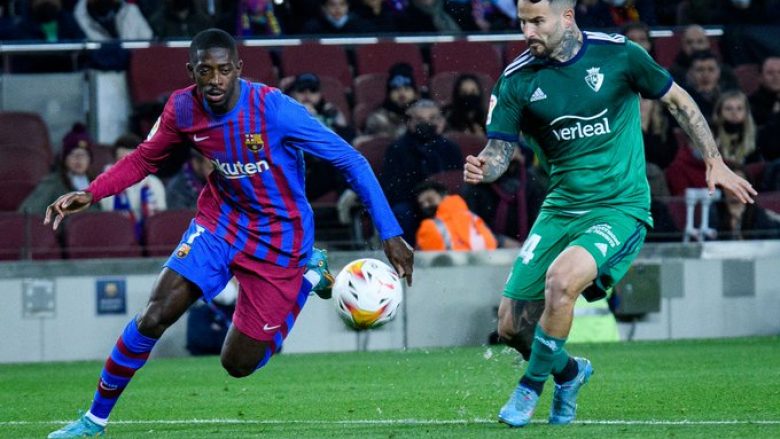 Notat e lojtarëve: Barcelona 4-0 Osasuna, Dembele më i miri