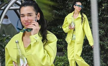 Dua Lipa duket joshëse në një dalje pa makijazh në Hollywood