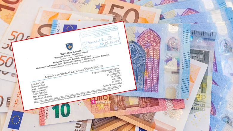 Mbahet ankandi i tretë i letrave me vlerë për vitin 2022, shiten 25 milionë euro me kohëzgjatje 5 vjeçare