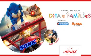 “Sonic the Hedgehog 2” arrin në Cineplexx me eventin Dita e Familjes më 3 prill ku do të ketë shpërblime dhe aktivitete për fëmijë
