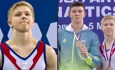 Gjimnasti rus tregon se përse barti simbol lufte afër atij ukrainas