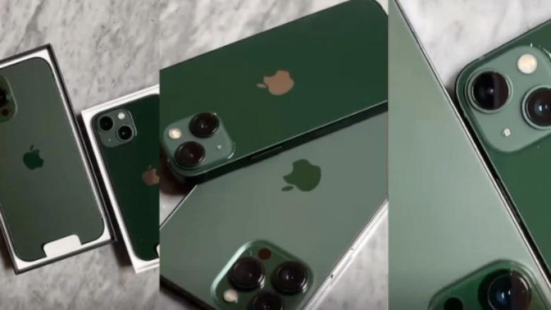 Videoja tregon vështrimin më të afërt të telefonave iPhone 13 dhe iPhone 11 Pro me ngjyrë jeshile