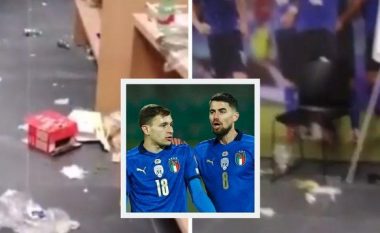 Të eliminuar nga Maqedonia e Veriut, lojtarët e Italisë shkatërruan zhveshtoren pas përfundimit të ndeshjes