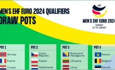 Ngritja e Kosovës në hendboll, pozicionohet në vend të parë në vazon e katërt në kualifikimet për ‘Euro 2024’