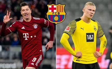 Barcelona mund të transferojë Lewandowskin, pasi Haaland thuhet se ka pranuar ofertën e Man Cityt