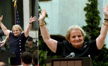 Vizita e Albright në Kosovë në vitin 1999 dhe fjalimi para masës: Millosheviq duhet të përgjigjet për krimet e tij