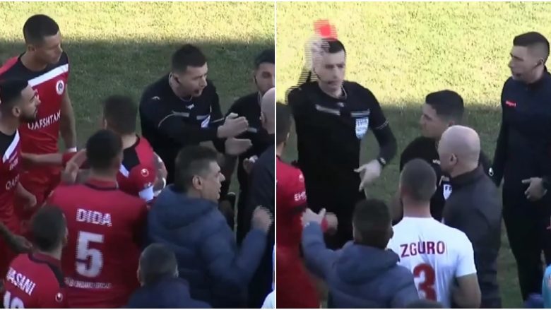 Vjen çudia e madhe nga Superiorja e Shqipërisë, gjyqtari ndëshkon me karton të kuq dy futbollistë ende pa filluar ndeshja