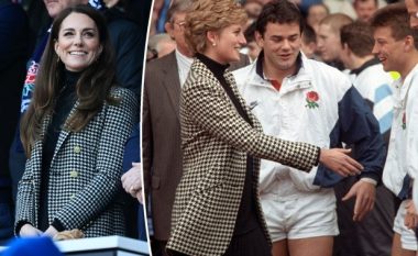 Kate Middleton vishet si Princesha Diana në një ndeshje rugby
