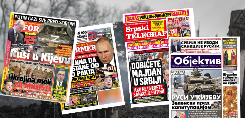 Mediet pro-qeveritare në Serbi me propagandë sikurse të Kremlinit – dezinformojnë kundër agresionit rus në Ukrainë