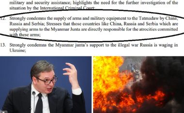 BE-ja dënon eksportin e armëve nga Serbia në Mianmar: Do të jeni përgjegjës për krimet