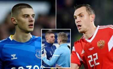 Vitaliy Mykolenko i Evertonit fillon një sulm të ashpër ndaj kapitenit të Rusisë, Artem Dzyuba: Do të mbylleni në birucë