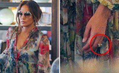 Jennifer Lopez ndez thashethemet për një fejesë me Ben Affleck, fotografohet me unazë të madhe diamanti
