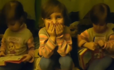 Zyrtari ukrainas shpërndan videon emocionuese të 4-vjeçares që jeton në bunker