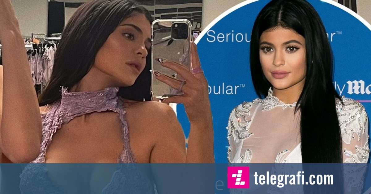 Kylie Jenner Resumes Rumors Of Breast Augmentation As She Poses In Dress With Open Neckline