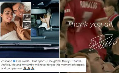 Ronaldo falënderon tifozët e Liverpoolit për mbështetjen që treguan pas vdekjes tragjike të djalit të tij të porsalindur: Unë dhe familja ime nuk do ta harrojmë kurrë këtë moment