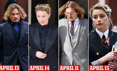 Amber Heard akuzohet se ka kopjuar veshjet e sallës së gjyqit të Johnny Depp për të bërë një "lojë mendjeje"
