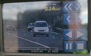 Gjobiten 188 shoferë për tejkalim të shpejtësisë në RMV, njëri ka vozitur me 224 km/h