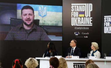 Mbi 10 miliardë euro u zotuan në ngjarjen “Stand Up For Ukraine”