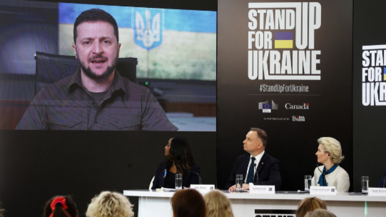 Mbi 10 miliardë euro u zotuan në ngjarjen “Stand Up For Ukraine”