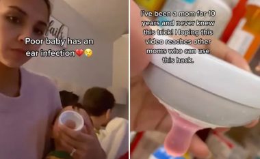 Nëna ndan në TikTok metodën e dhënies së ilaçeve për foshnjat