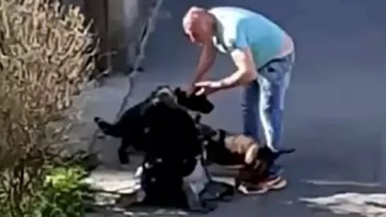 Serbi grushton dhe shkelmon një grua midis rrugës në Zemun