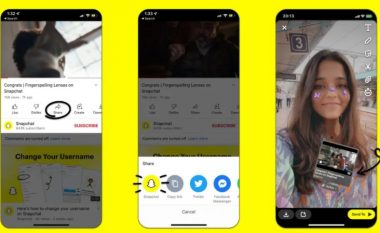 Snapchat tani ju lejon ndarjen e videove të YouTube përbrenda postimeve tuaja