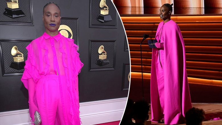 Artisti kontrovers Billy Porter shfaqet me veshje të çuditshme në “Grammy Awards 2022”