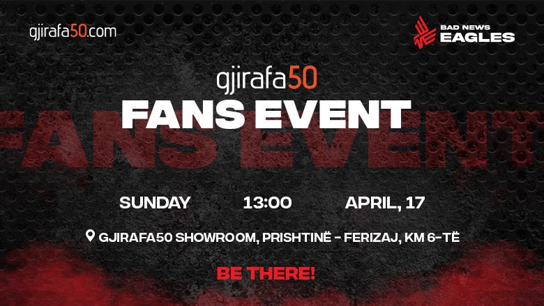 Ketë fundjavë, super eventi: Gjirafa50 Fans Event – bNe Road to Major 2022