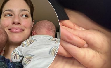 Ashley Graham tregon me krenari strijat tre muaj pas lindjes së binjakëve