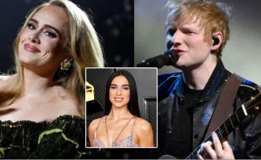 Adele dhe Ed Sheeran kryesojnë nominimet në çmimet “IvorNovello”, e nominuar edhe Dua Lipa