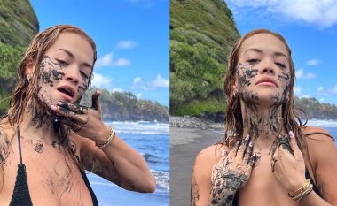 Rita Ora shfaqet në formë të mirë dhe e lyer me rërë nga pushimet në Hawaii: Qëndroni të hidratuar