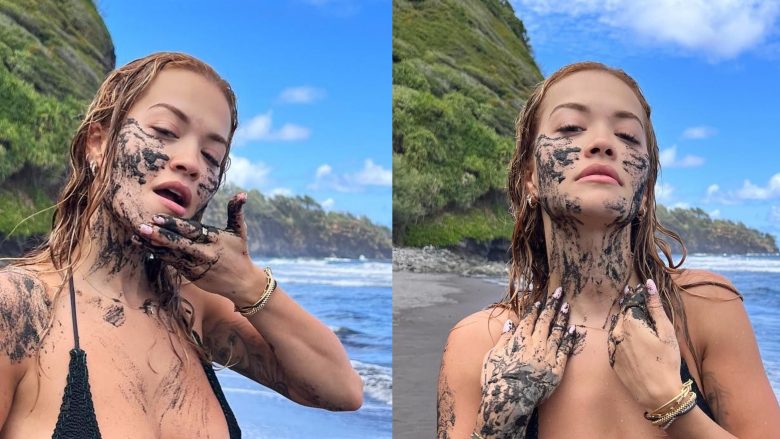 Rita Ora shfaqet në formë të mirë dhe e lyer me rërë nga pushimet në Hawaii: Qëndroni të hidratuar