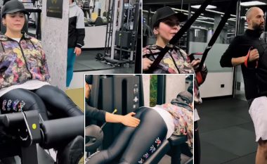 Fifi publikon një video nga palestra në TikTok, teksa shfaqet i dashuri i saj duke ia rrahur të pasmet