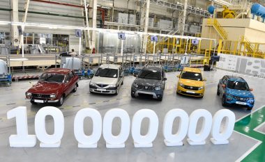 Brendi Dacia arrin plot 10 milionë vetura të prodhuara!