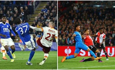Gjysmëfinalet në Ligën e Konferencës: Mbrëmje me gola, Feyenoord mposht Marsillen, Roma merr barazim me Leicesterin