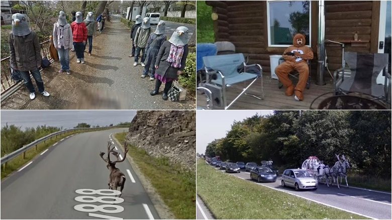 Fotografi që zbulojnë “pamjet më të çuditshme” të kapura në Google Street View