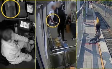 Një video montazh i sistemit të metrosë së qarkut të Los Angeles tregon të shtëna armësh, sulme fizike dhe me thikë, si dhe njerëz të hedhur në shina treni