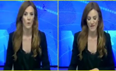 Tërmeti 'dridh' edhe një studio televizive në Mal të Zi, përshëndetet reagimi i gazetares e cila ishte në një transmetim Live
