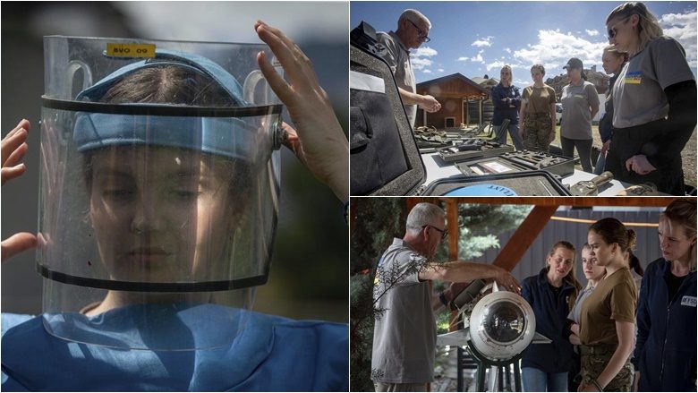 Mediat botërore shkruajnë për gratë ukrainase që po stërviten në Kosovë për të gjetur dhe pastruar minat tokësore