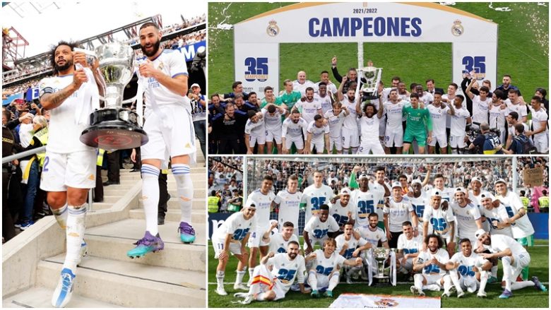 Festa e kampionit, Benzema dhe Marcelo ngritin lartë trofeun – pastaj spektakli vazhdon në fushë