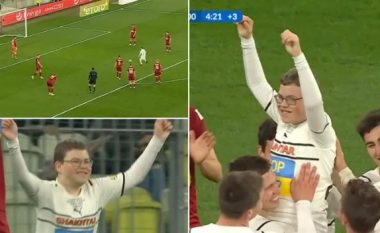 Refugjati 12-vjeçar ukrainas shënoi golin e fitores për Shakhtar Donetsk në një ndeshje miqësore për bamirësi
