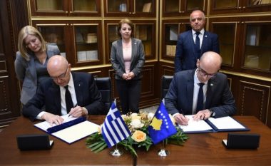 Kosova e Greqia nënshkruajnë dokument bashkëpunimi në fusha të ndryshme