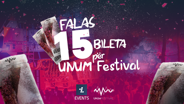 Telegrafi Events po i ndan 15 bileta falas për UNUM Festival