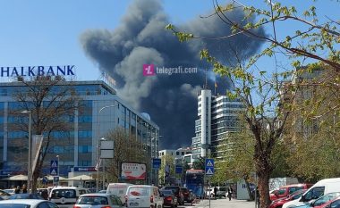 Shpërthen zjarr i madh në Shkup