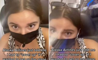 Ekuipazhi i aviokompanisë amerikane, “kërcënoi” pasagjeren se do ta nxjerrin nga aeroplani nëse nuk i mbulon gjinjtë